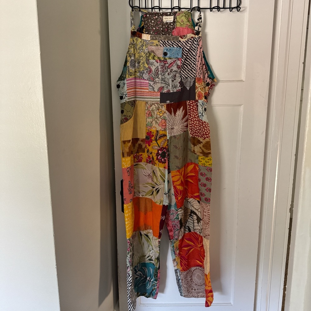 Source Unknown Multicolor Patchwork Jumpsuit - image 4